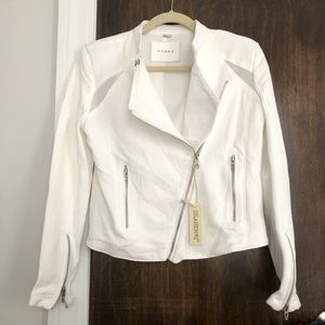 NWT BLANK NYC White Moto Jacket